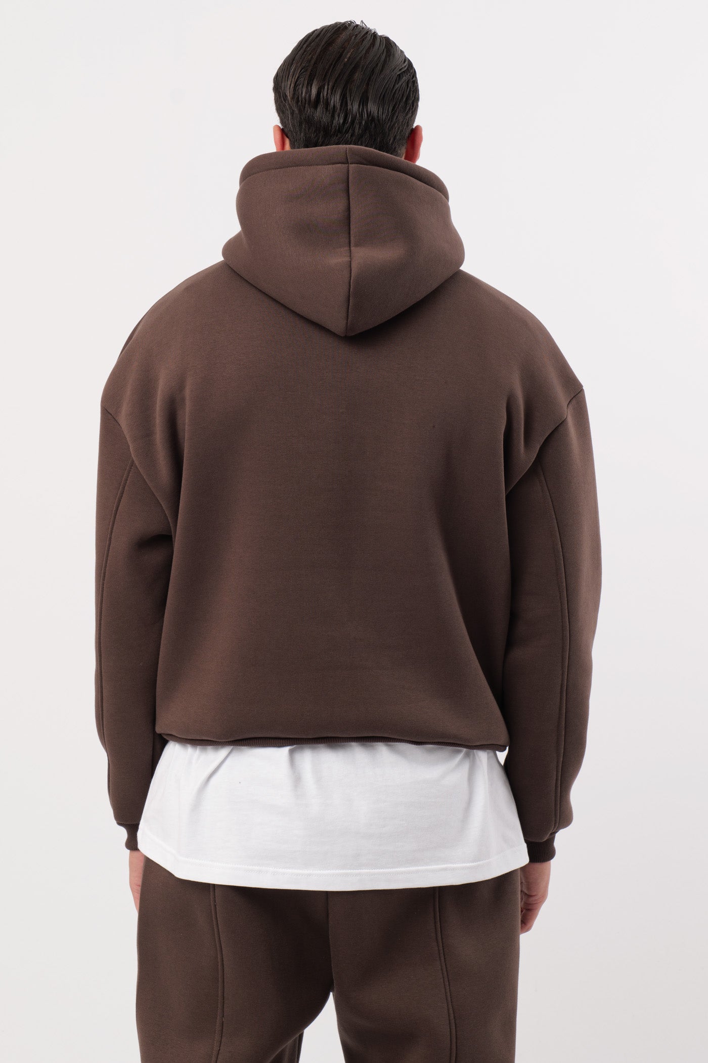 Hoodie Brown Cropped Logo