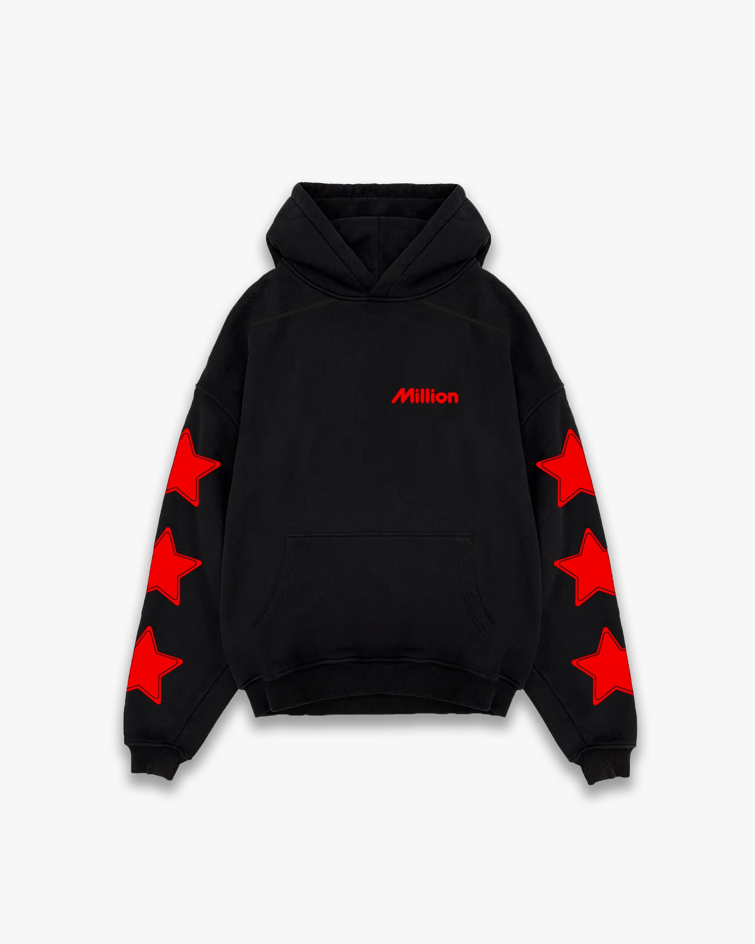 Hoodie Red Star Nera